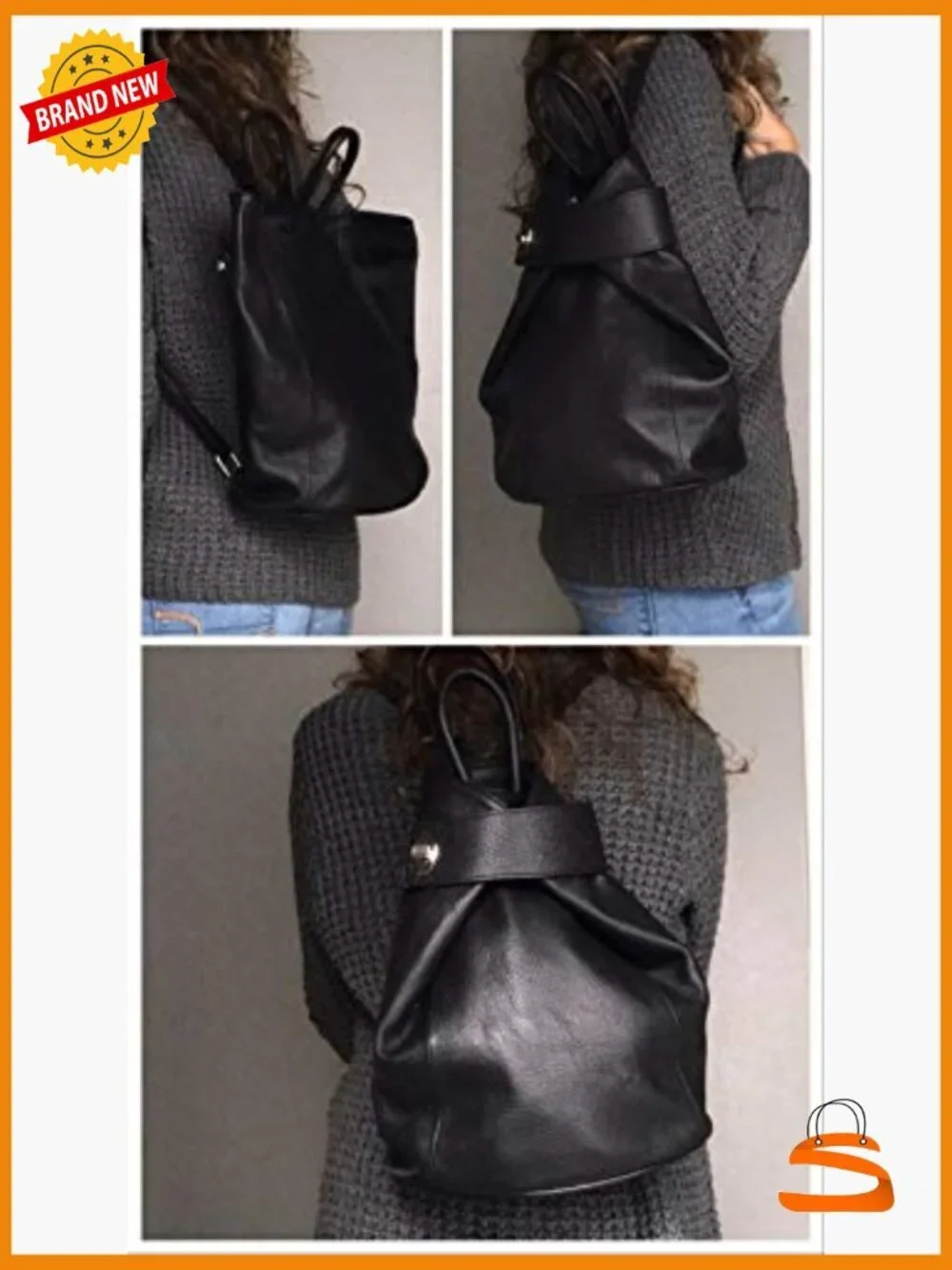 Convertible Leather Backpack Purse – Anti-Theft Tote for Travel Work Casual